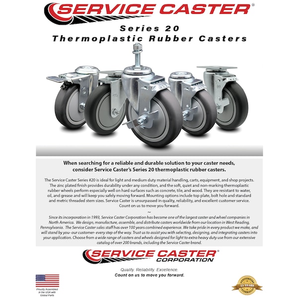 Cambro Beverage Service Cart Replacement Locking Caster - SCC